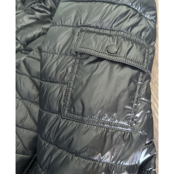 Calvin Klein Performance Women's Plus Size Hooded Faux-Fur-Trim Quilted Coat 1X - Picture 7 of 11